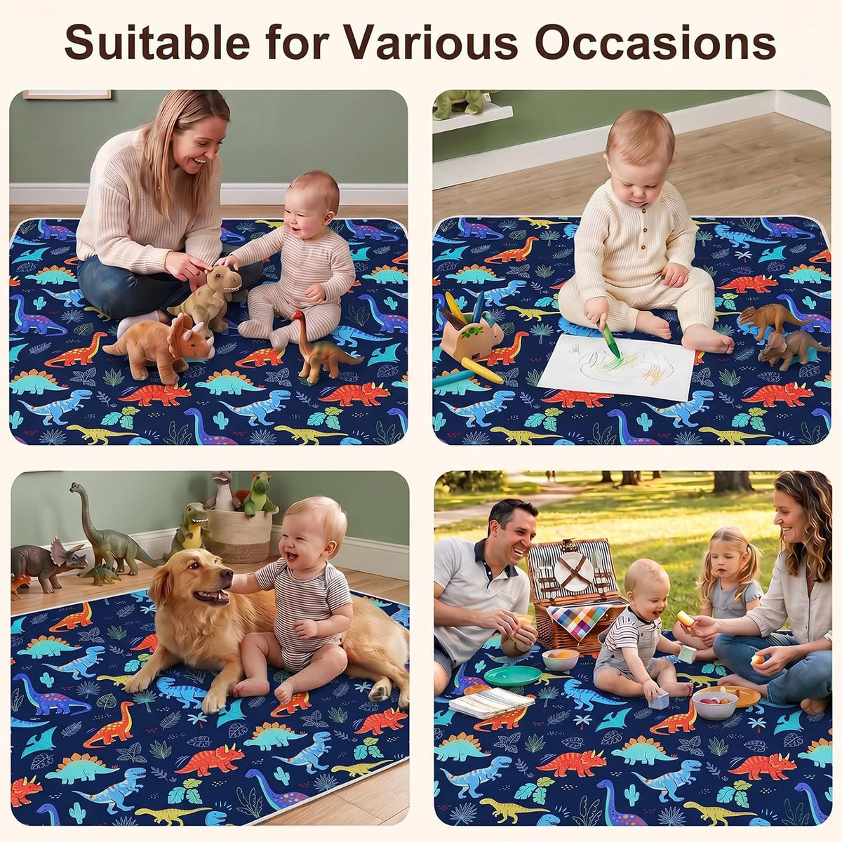 Splat Mat for Under High Chair, Waterproof & Mess-Proof Floor Mat
