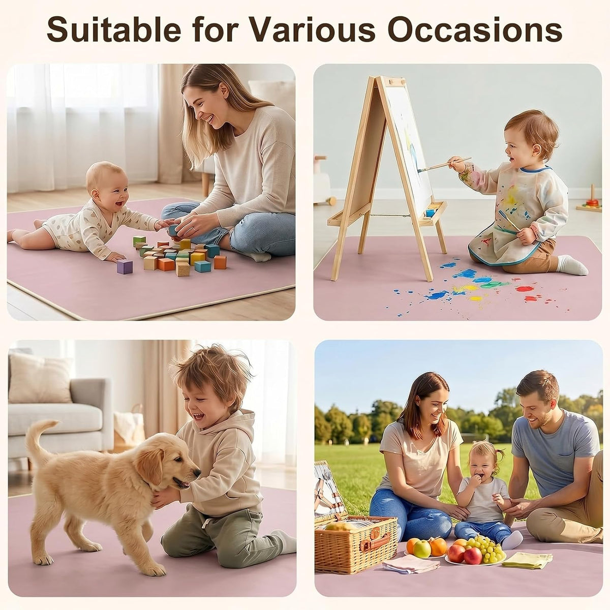 Splat Mat for Under High Chair, Waterproof & Mess-Proof Floor Mat