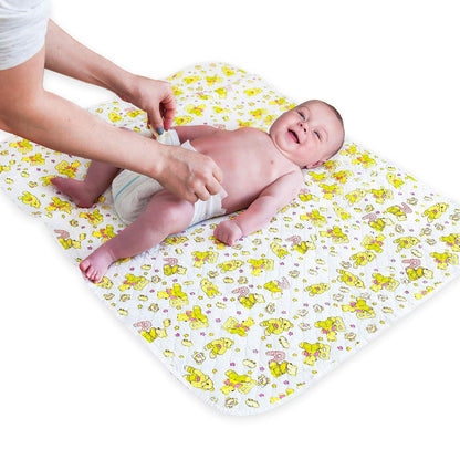 Changing Mat - Biggest Waterproof & Reusable Portable Changing Pad 25.5"x31.5" for Change Diaper in Any Places On the Go - Wipeable Compact Baby Change Cover Liner - Unisex Design for Girls & Boys