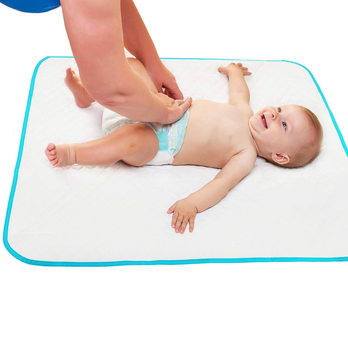 Changing Mat - Biggest Waterproof & Reusable Portable Changing Pad 25.5"x31.5" for Change Diaper in Any Places On the Go - Wipeable Compact Baby Change Cover Liner - Unisex Design for Girls & Boys