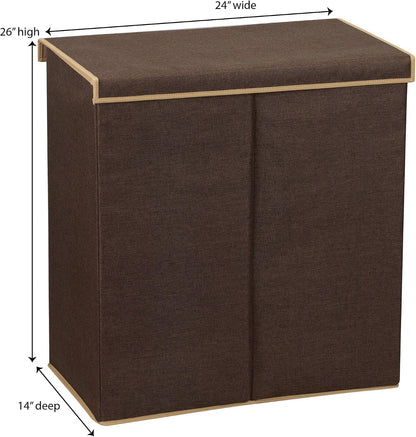 5620 Collapsible Single Laundry Hamper with Magnetic Lid - Grey