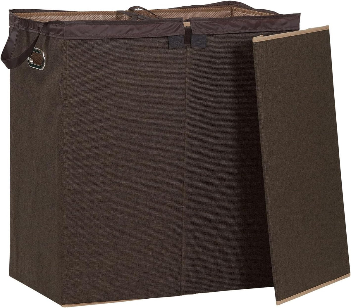 5620 Collapsible Single Laundry Hamper with Magnetic Lid - Grey
