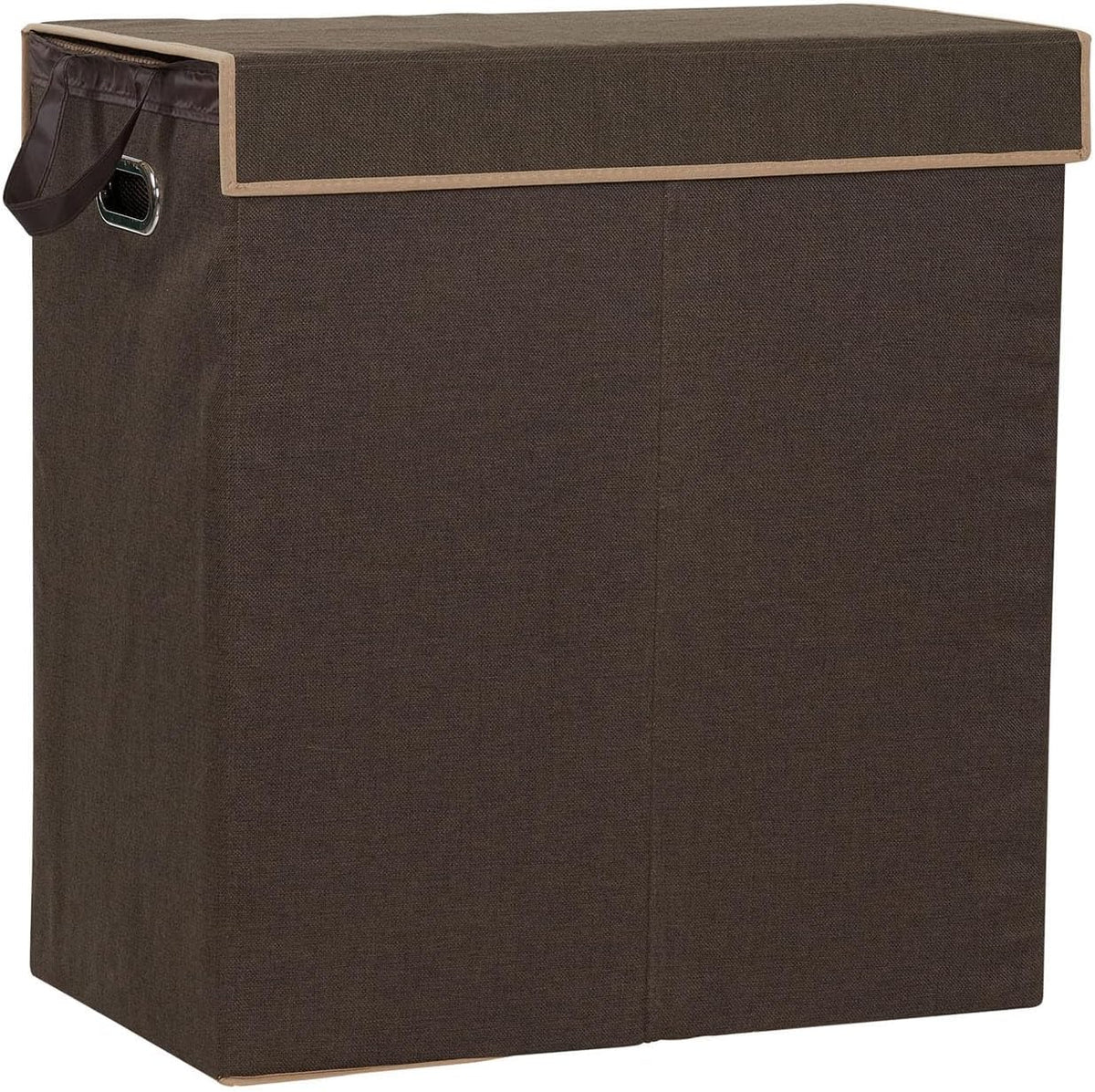 5620 Collapsible Single Laundry Hamper with Magnetic Lid - Grey