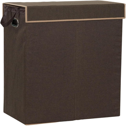 5620 Collapsible Single Laundry Hamper with Magnetic Lid - Grey
