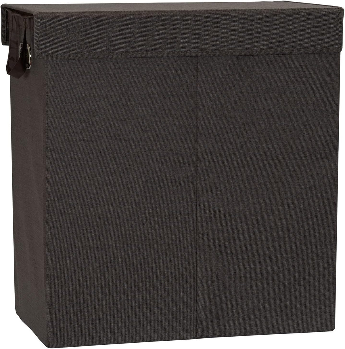 5620 Collapsible Single Laundry Hamper with Magnetic Lid - Grey