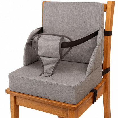 Toddler Booster Seat for Dining Table: Booster Seat for Kitchen Chair Grey