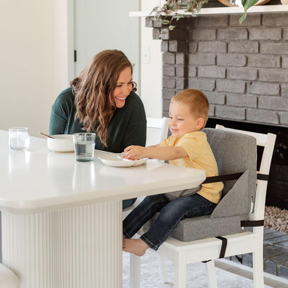 Toddler Booster Seat for Dining Table: Booster Seat for Kitchen Chair Grey