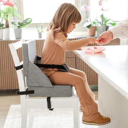 Toddler Booster Seat for Dining Table: Booster Seat for Kitchen Chair Grey