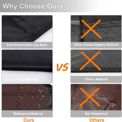 Auto Car Seat Protectors Baby Carseat Waterproof & Durable 600D Fabric for Child Baby Car Seat Mat Vehicle Pet Cover 2 Storage Pockets
