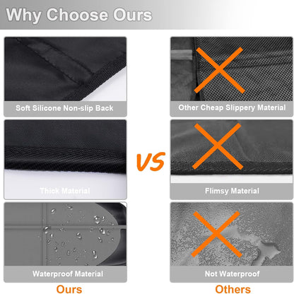 Auto Car Seat Protectors Baby Carseat Waterproof & Durable 600D Fabric for Child Baby Car Seat Mat Vehicle Pet Cover 2 Storage Pockets