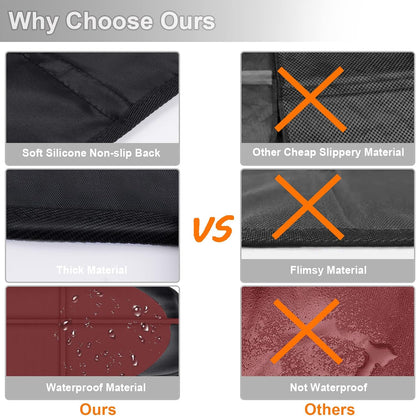 Auto Car Seat Protectors Baby Carseat Waterproof & Durable 600D Fabric for Child Baby Car Seat Mat Vehicle Pet Cover 2 Storage Pockets