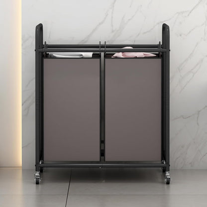 Laundry Hamper with Lockable Wheels and 2 Removable Bags