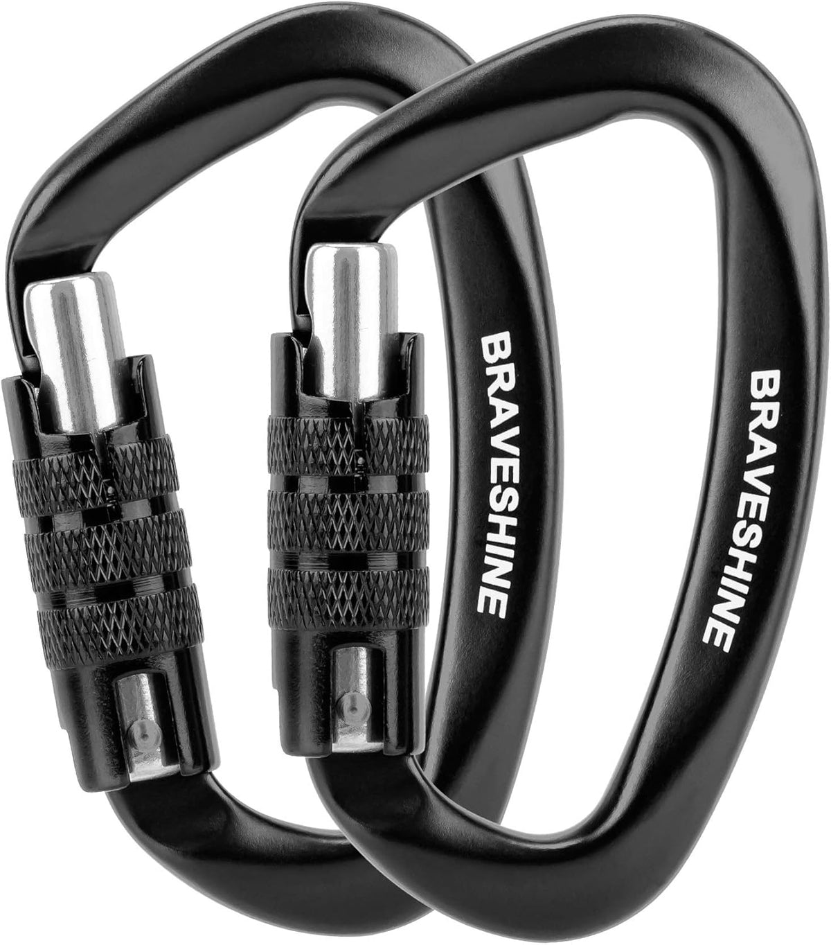 Heavy Duty Carabiner Clips 12KN Aluminum D Ring Keyring Caribeaner Hooks