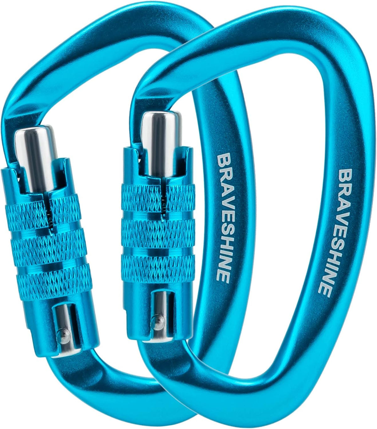 Heavy Duty Carabiner Clips 12KN Aluminum D Ring Keyring Caribeaner Hooks
