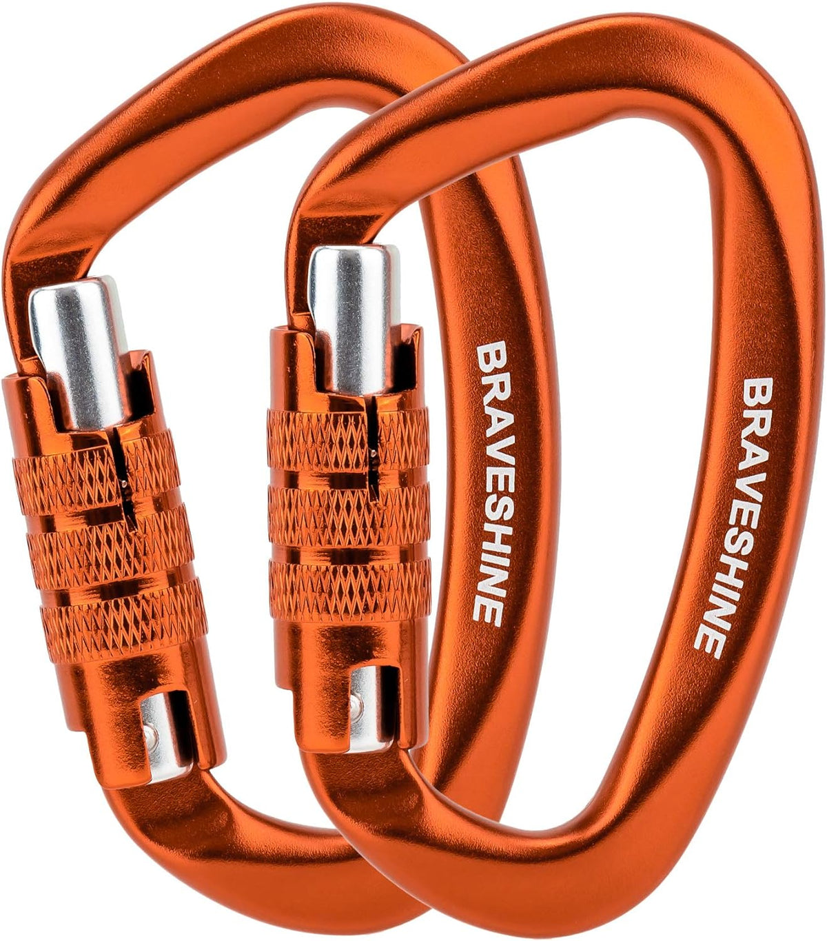 Heavy Duty Carabiner Clips 12KN Aluminum D Ring Keyring Caribeaner Hooks