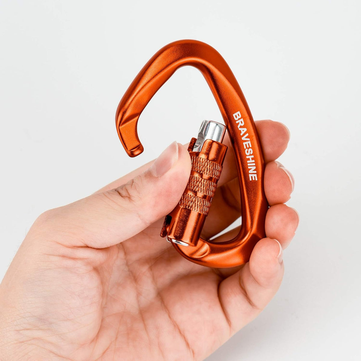 Heavy Duty Carabiner Clips 12KN Aluminum D Ring Keyring Caribeaner Hooks