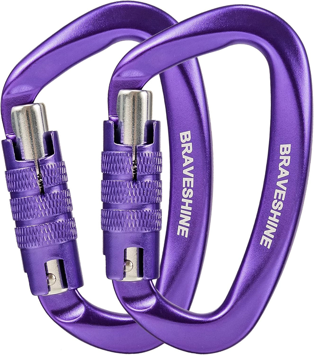 Heavy Duty Carabiner Clips 12KN Aluminum D Ring Keyring Caribeaner Hooks