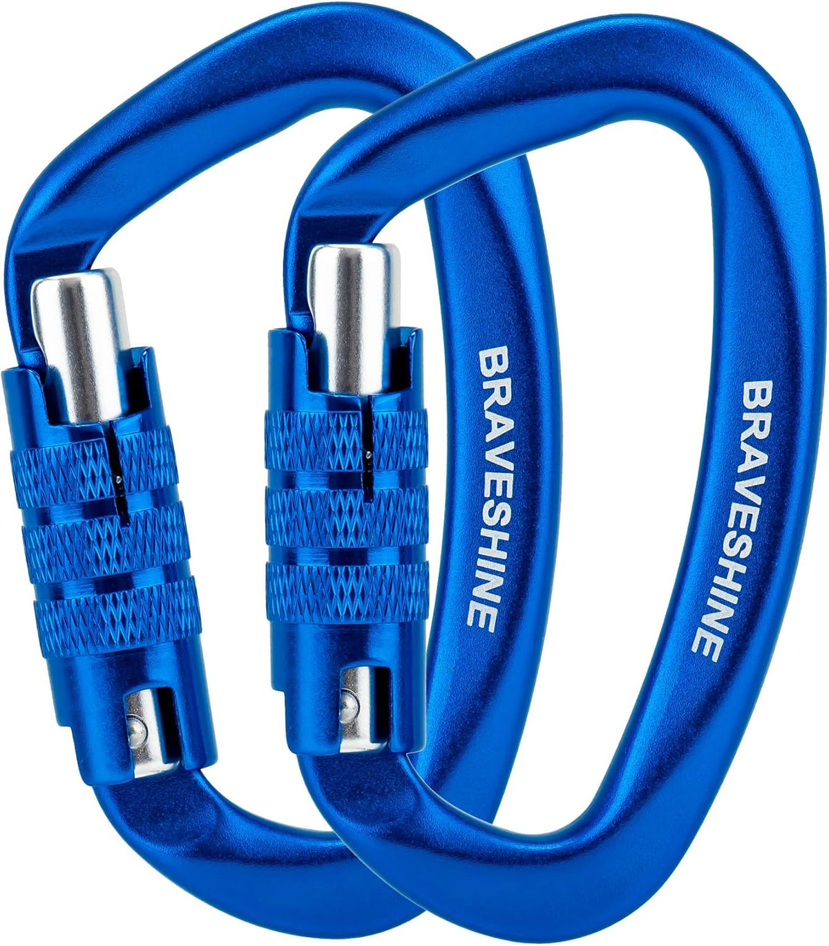 Heavy Duty Carabiner Clips 12KN Aluminum D Ring Keyring Caribeaner Hooks