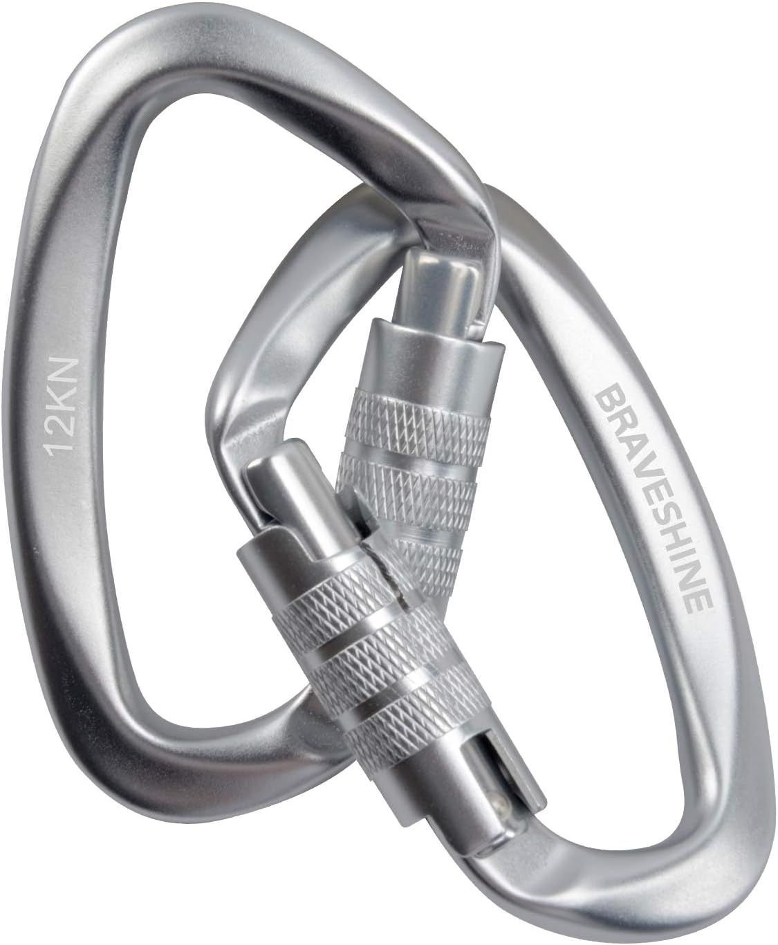 Heavy Duty Carabiner Clips 12KN Aluminum D Ring Keyring Caribeaner Hooks