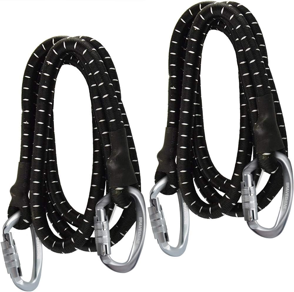 Heavy Duty Carabiner Clips 12KN Aluminum D Ring Keyring Caribeaner Hooks