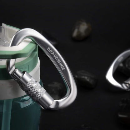 Heavy Duty Carabiner Clips 12KN Aluminum D Ring Keyring Caribeaner Hooks