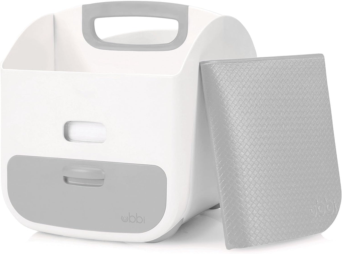 Portable Diaper Caddy & Changing Mat, Taupe