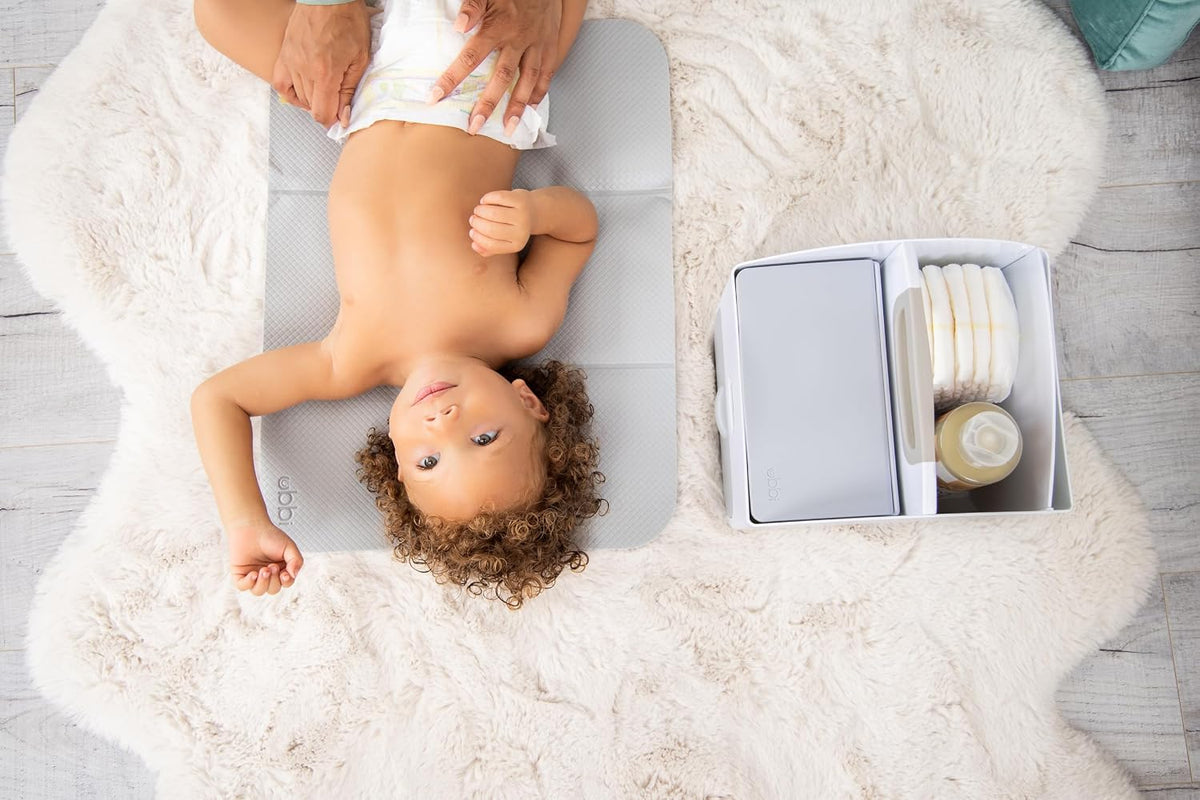 Portable Diaper Caddy & Changing Mat, Taupe