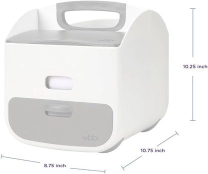 Portable Diaper Caddy & Changing Mat, Taupe
