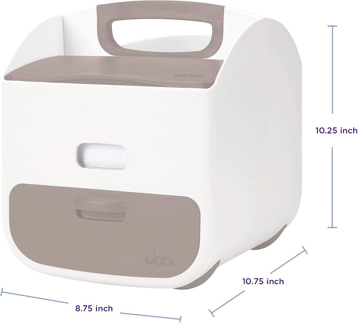 Portable Diaper Caddy & Changing Mat, Taupe