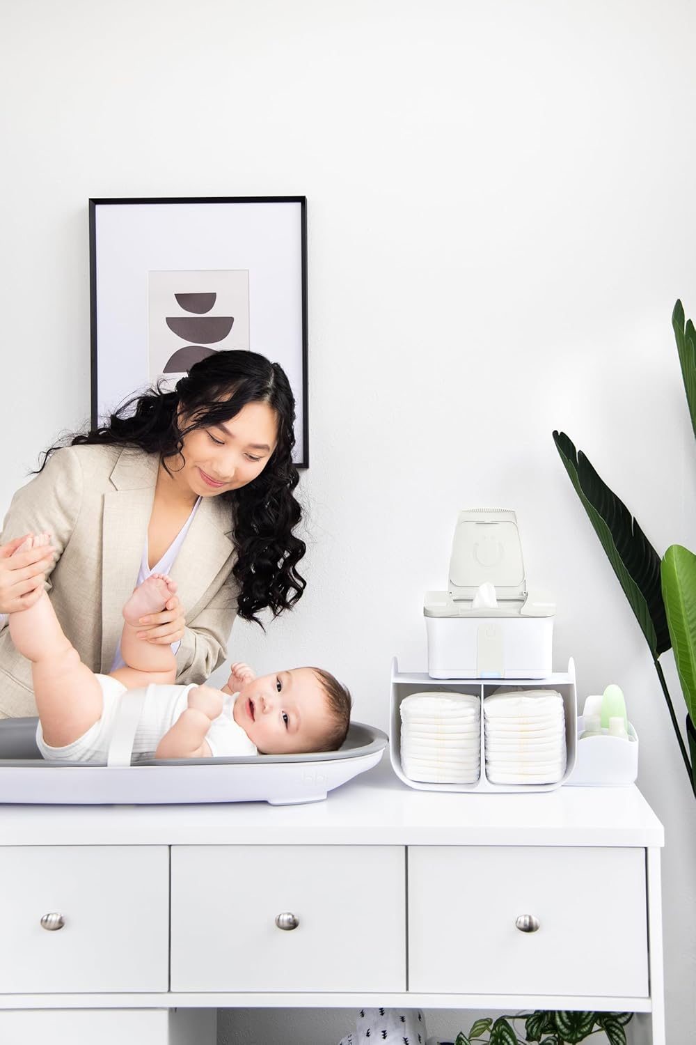 Portable Diaper Caddy & Changing Mat, Taupe