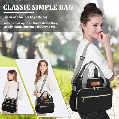 Small Diaper Bag Tote for Girls Baby Nappy Bag - Travel&Outdoor Stroller Organizer Cute Diaper Maternity Bag for Mom Daddy