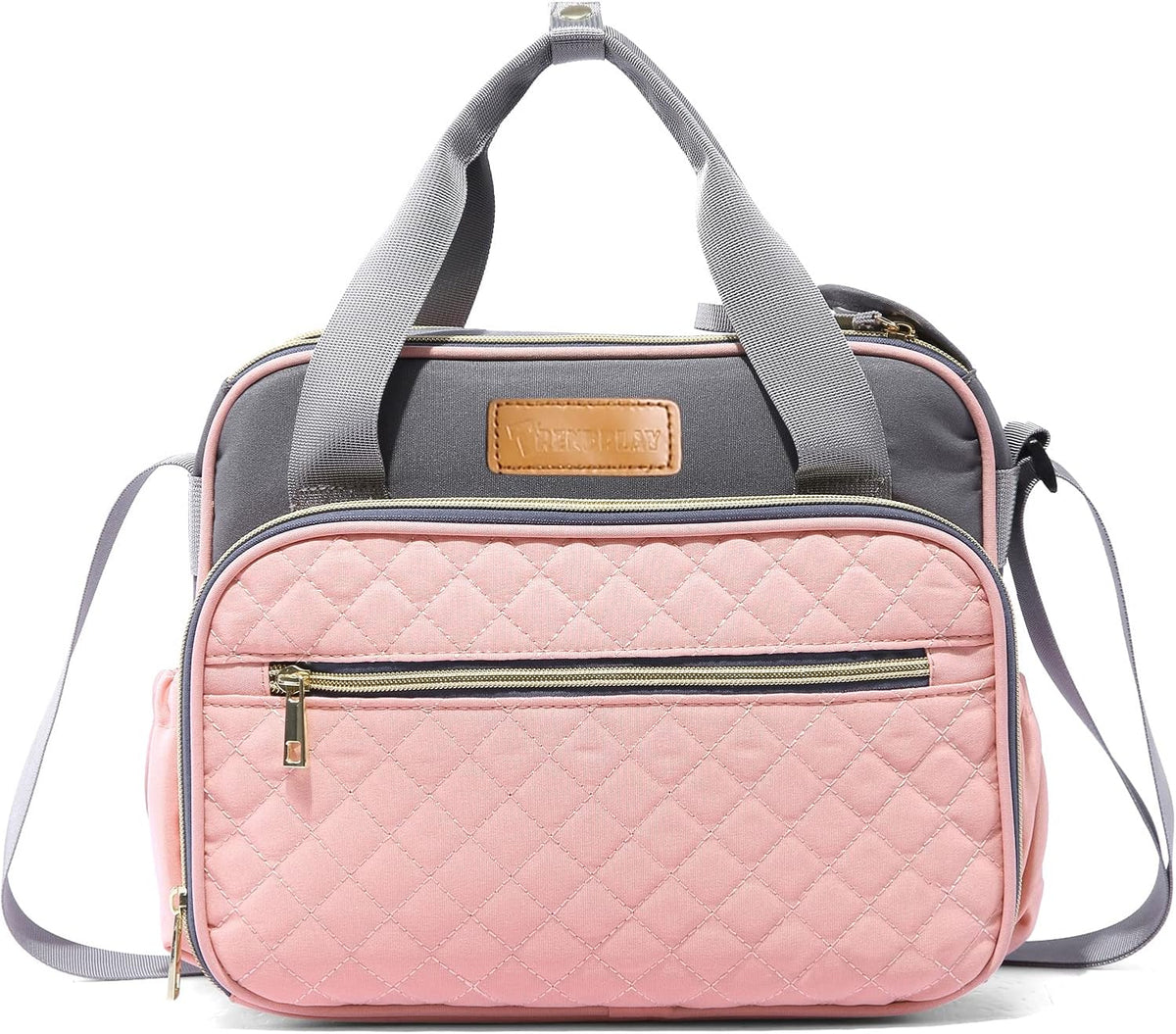 Small Diaper Bag Tote for Girls Baby Nappy Bag - Travel&Outdoor Stroller Organizer Cute Diaper Maternity Bag for Mom Daddy