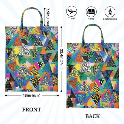Colorful Graffiti Waterproof Travel Laundry Bag Washable 2pk
