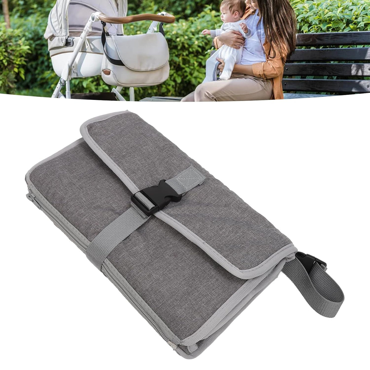 Portable Detachable Travel Change Pad with and Multi Function Storage for Diaper Changes