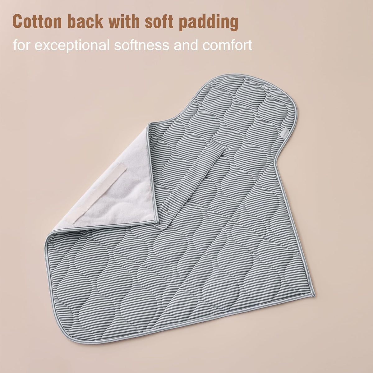 Baby Portable Changing Pad, Waterproof & Wipeable Diaper Changing Mat with Carrying Bag, Foldable Changing Mat for Travel, Newborn Shower Gifts