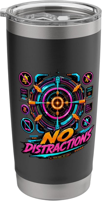 Focus Mode Discipline Target Lock Graphic Stainless Steel Insulated Tumbler