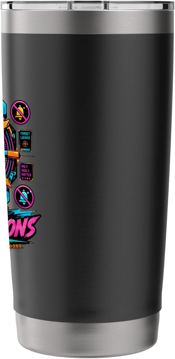 Focus Mode Discipline Target Lock Graphic Stainless Steel Insulated Tumbler