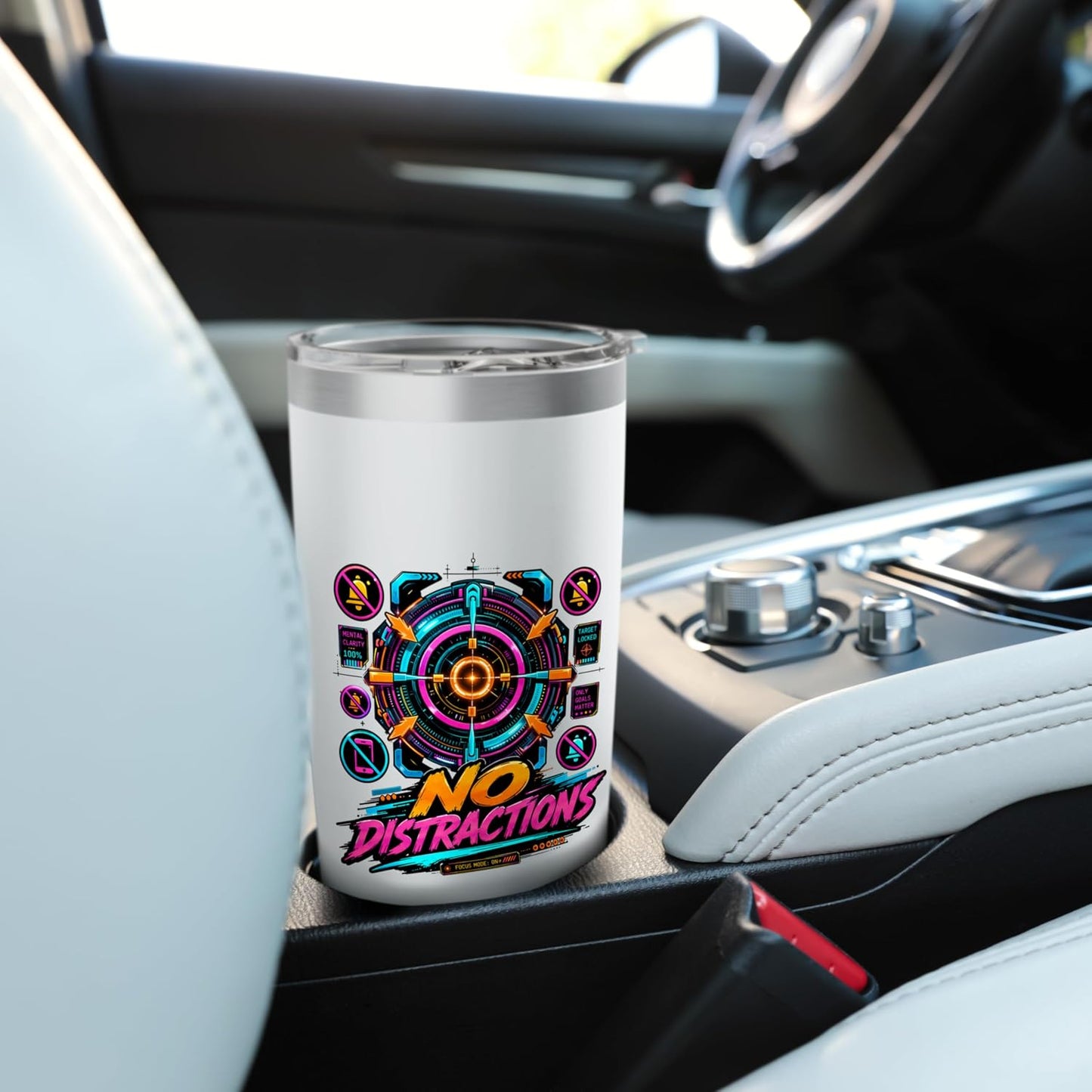 Focus Mode Discipline Target Lock Graphic Stainless Steel Insulated Tumbler