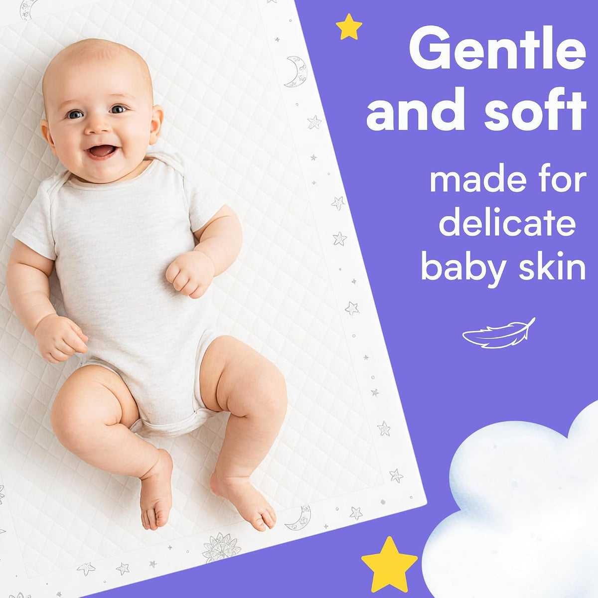 Disposable Baby Changing Pads - Soft, Waterproof & Leakproof Liners Absorbent Underpads - Large Travel Size Diaper Changing Mat for Home, Car, Diaper Bag - (Boho)