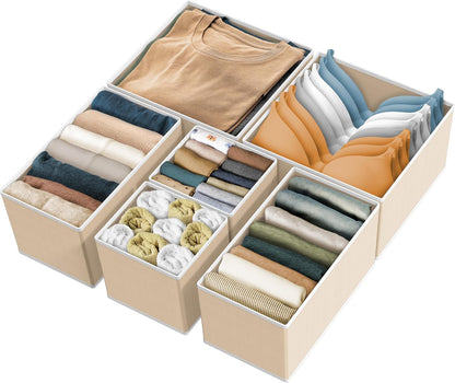 Underwear Drawer Organizer, Set of 4, Gray