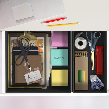Underwear Drawer Organizer, Set of 4, Gray