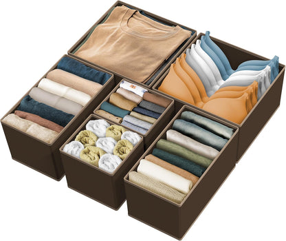 Underwear Drawer Organizer, Set of 4, Gray