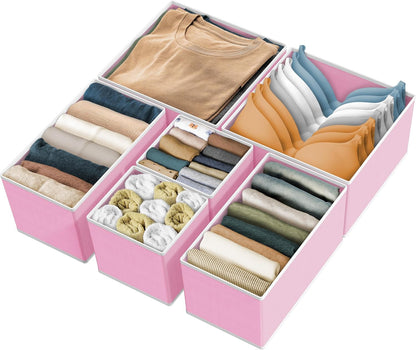 Underwear Drawer Organizer, Set of 4, Gray