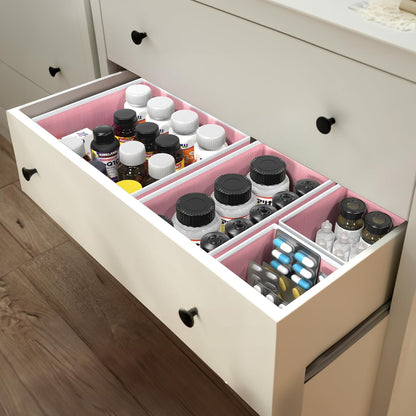 Underwear Drawer Organizer, Set of 4, Gray