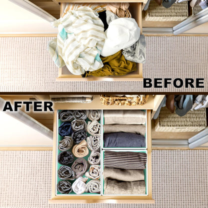 Underwear Drawer Organizer, Set of 4, Gray