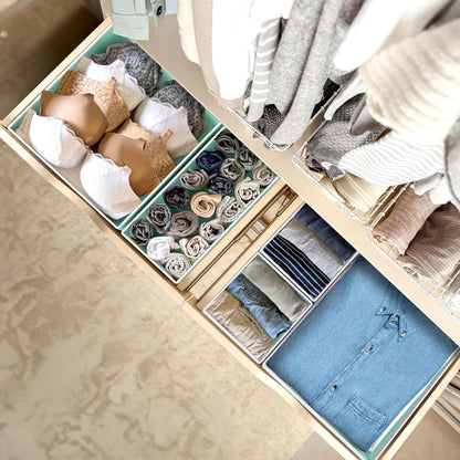 Underwear Drawer Organizer, Set of 4, Gray
