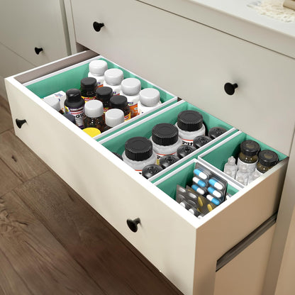 Underwear Drawer Organizer, Set of 4, Gray