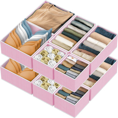 Underwear Drawer Organizer, Set of 4, Gray