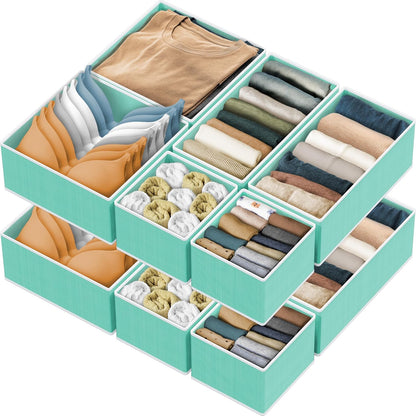 Underwear Drawer Organizer, Set of 4, Gray