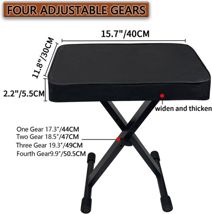 Piano Bench, Keyboard Stool,Piano Stool,16''-20'' Height Adjustable